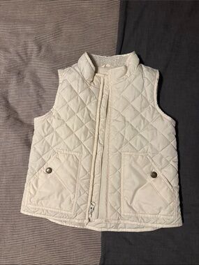 GAP Cream Quilted Kids Vest